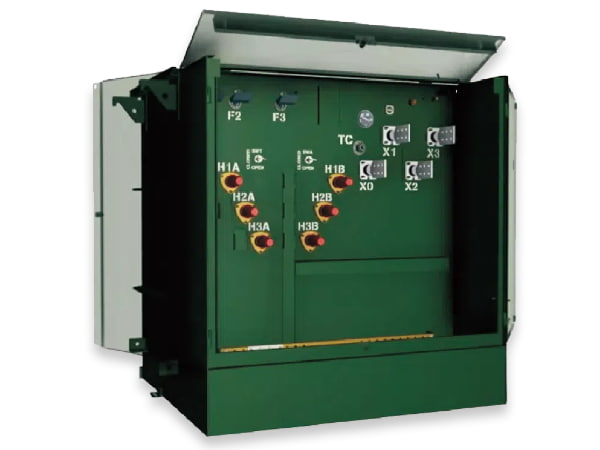 Pedestal mounted single phase transformer